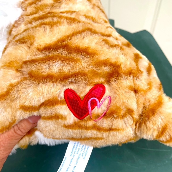 Brown Striped Cat, Plush Stuffed Toy - Picture 3 of 5